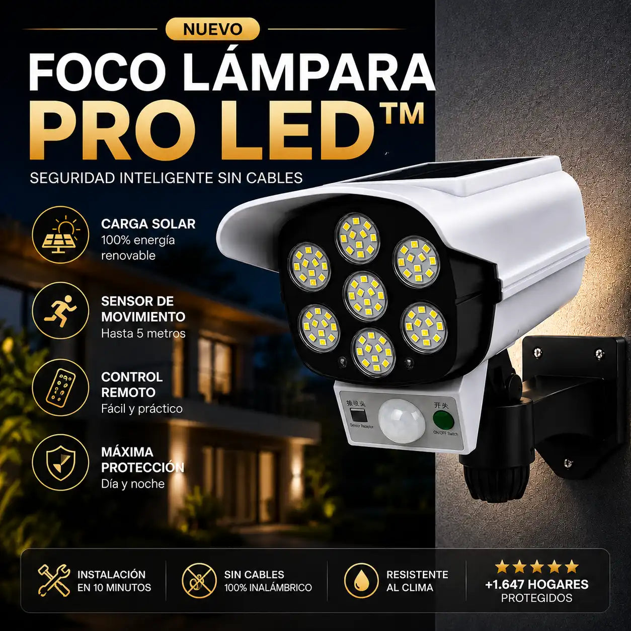 [OFERTA] Foco Lámpara Pro LED™ - Protege tu casa de noche sin gastar energía