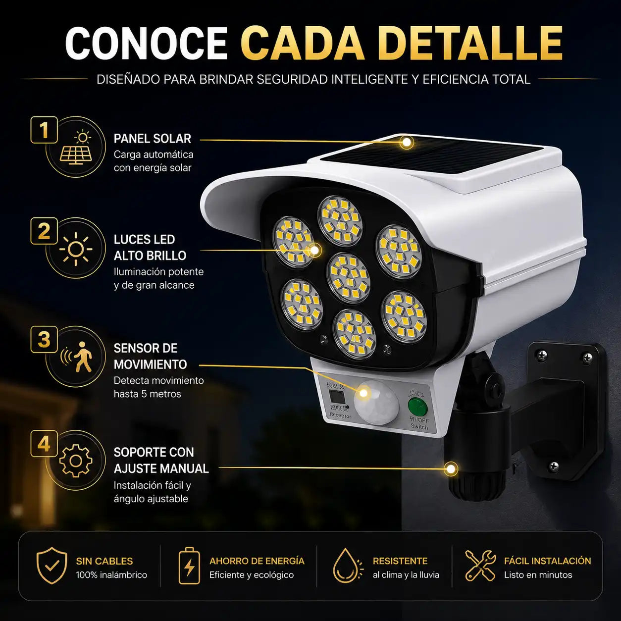 [OFERTA] Foco Lámpara Pro LED™ - Protege tu casa de noche sin gastar energía