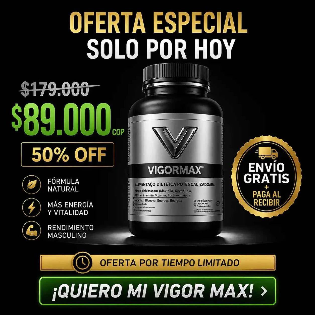 🔥 Vigor Max™ restaura tu energía, tu fuerza y tu confianza en 30 días