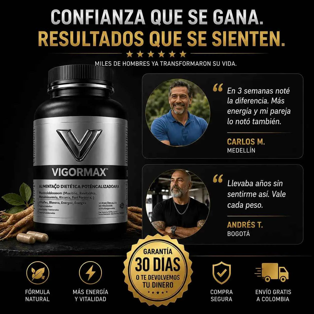 🔥 Vigor Max™ restaura tu energía, tu fuerza y tu confianza en 30 días
