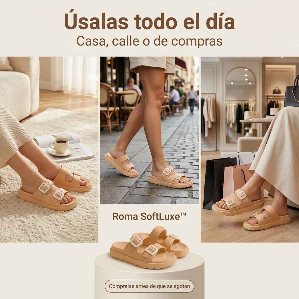 ✨Roma SoftLuxe™ — La sandalia que transforma cada paso en descanso absoluto