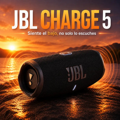 🔊 ¿Tu parlante suena débil? JBL CHARGE 5 (Con Etiqueta) llena tu casa de sonido en segundos