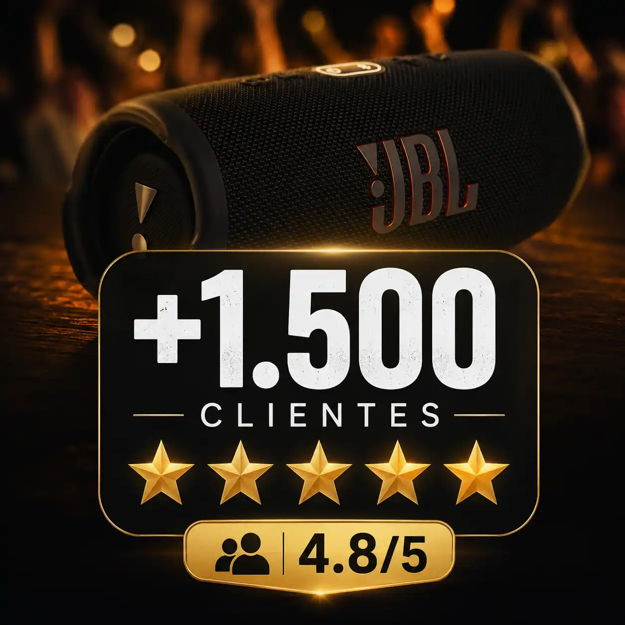 🔊 ¿Tu parlante suena débil? JBL CHARGE 5 (Con Etiqueta) llena tu casa de sonido en segundos